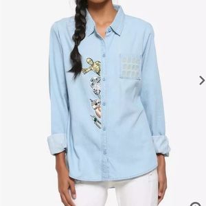 Our Universe Star Wars: The Rise of Skywalker Chambray Women's Woven Button-Up